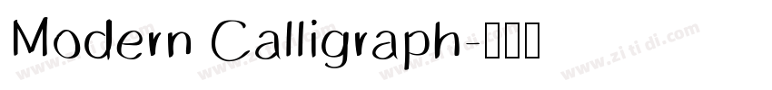 Modern Calligraph字体转换